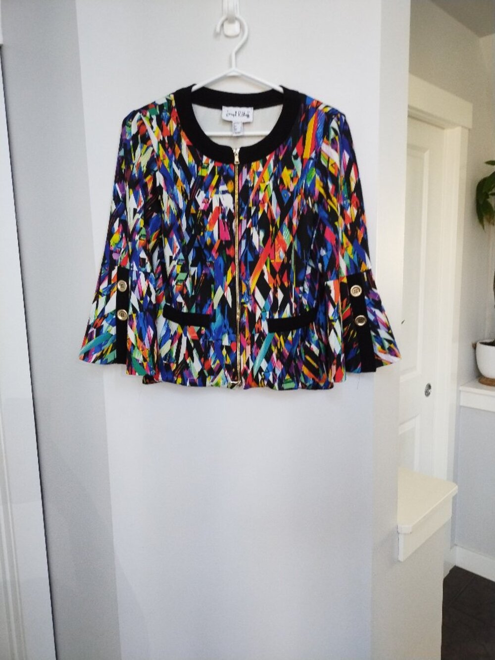 Funky Joseph Ribkoff jacket with bell sleeves